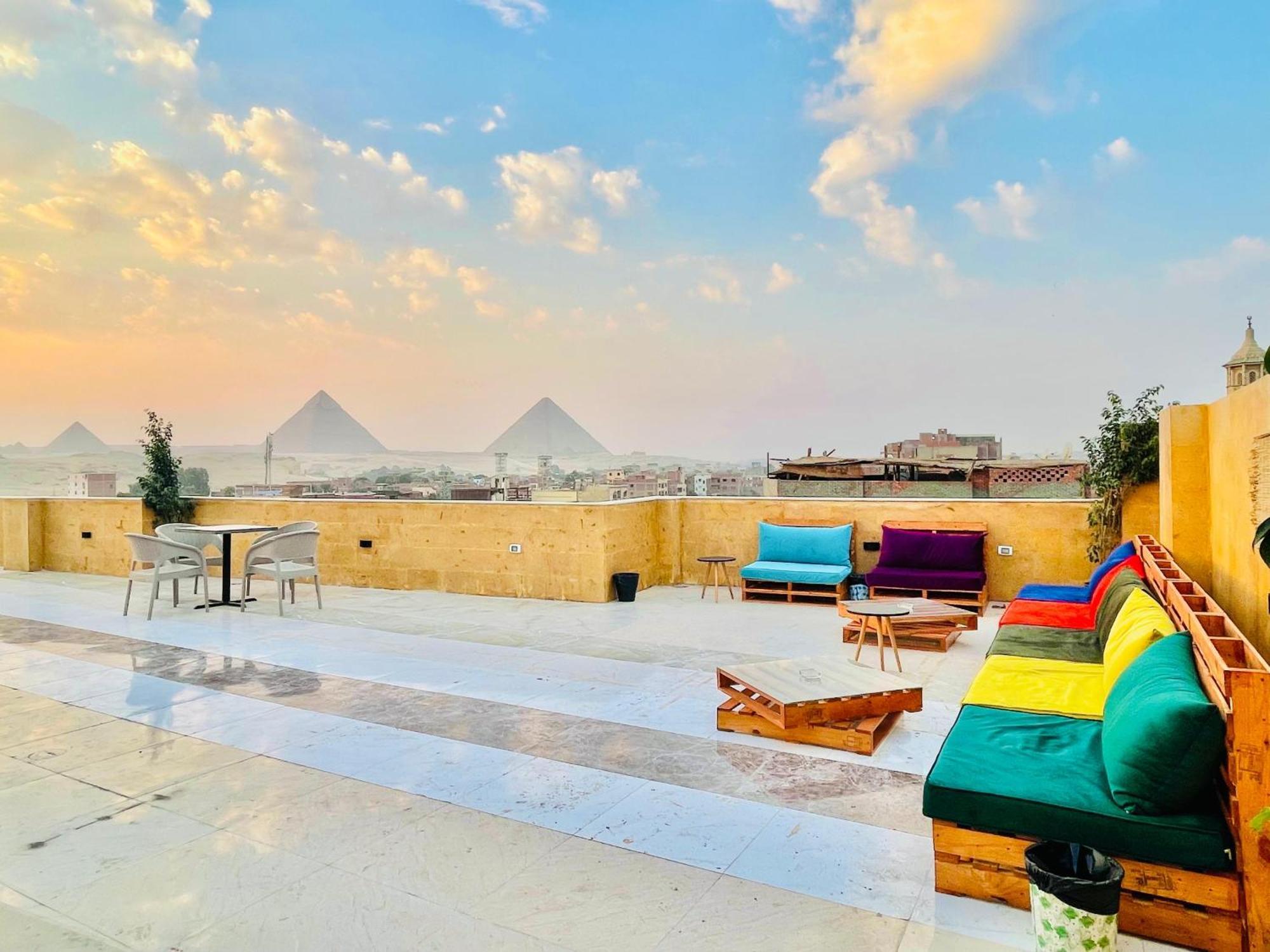 Palm Pyramids View Inn Kafrat al Jabal Exterior foto